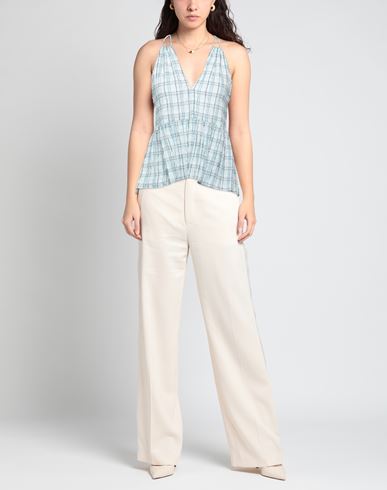 Woman Top Sky blue Size 6 Viscose, Cotton, Polyamide, Elastane