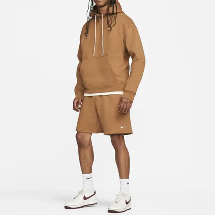 NRG Solo Swoosh Fleece Shorts 'Brown'