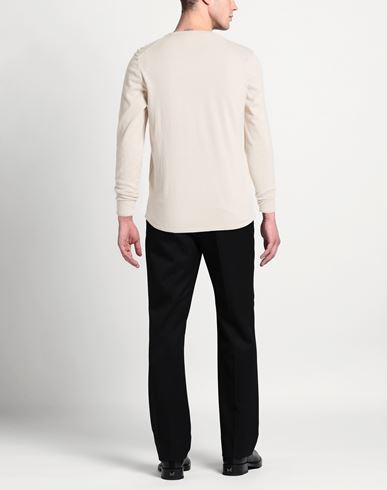 Man Sweater Beige Size 40 Cotton