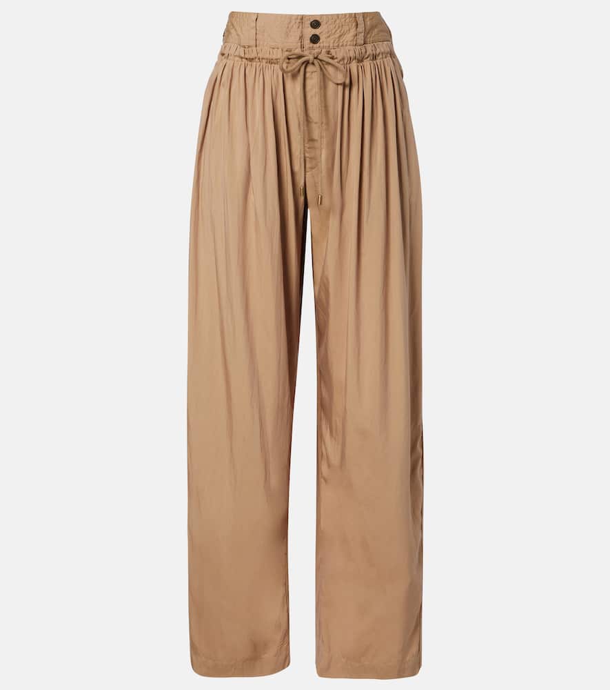 Inaya layered wide-leg pants
