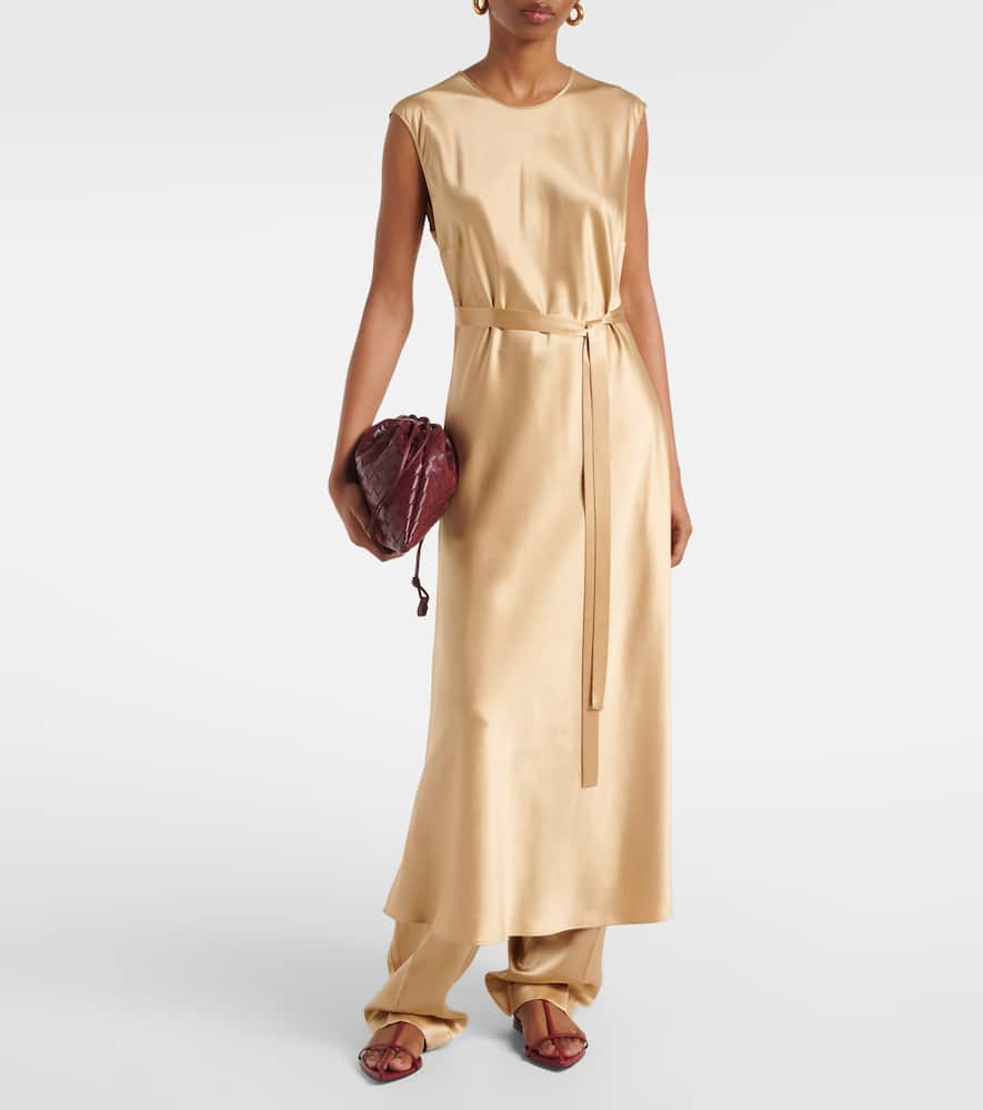 Garnier silk satin midi dress