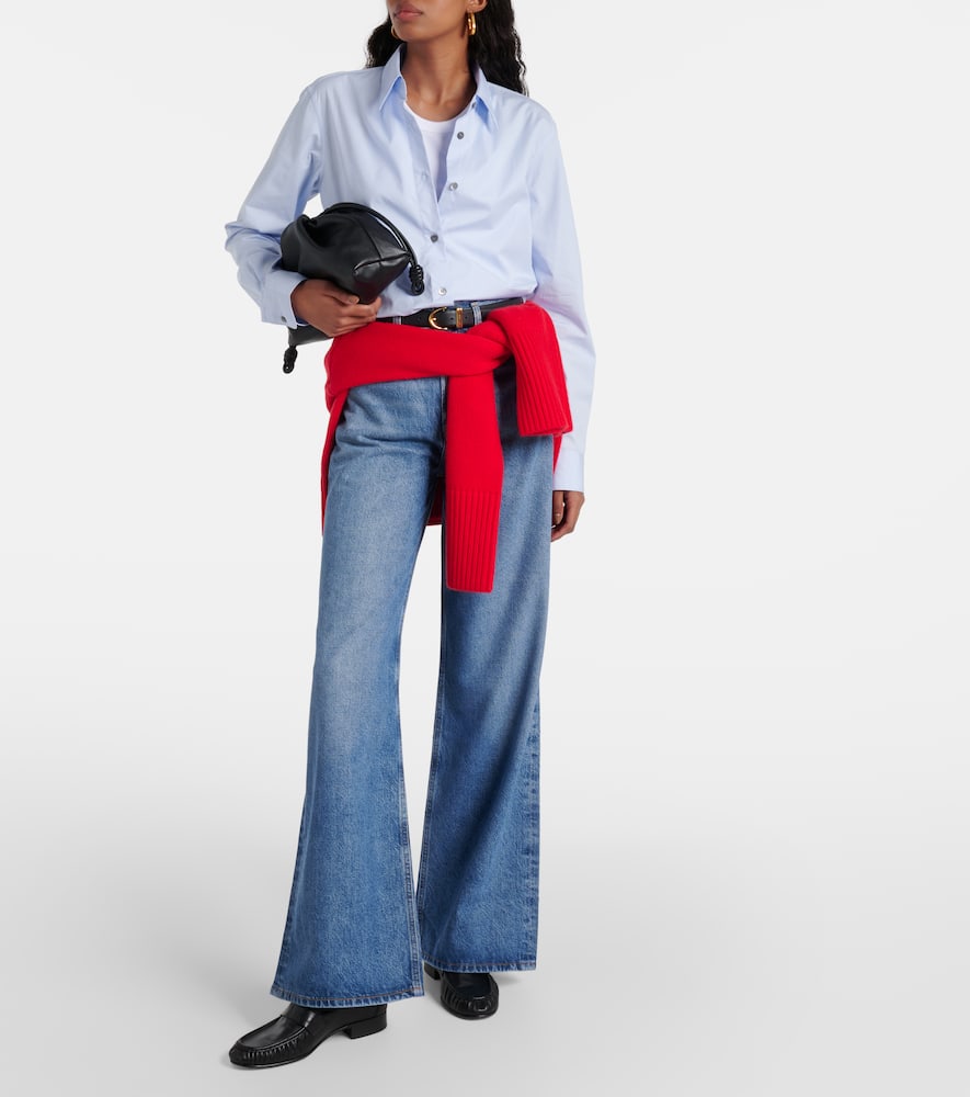 Paloma mid-rise wide-leg jeans