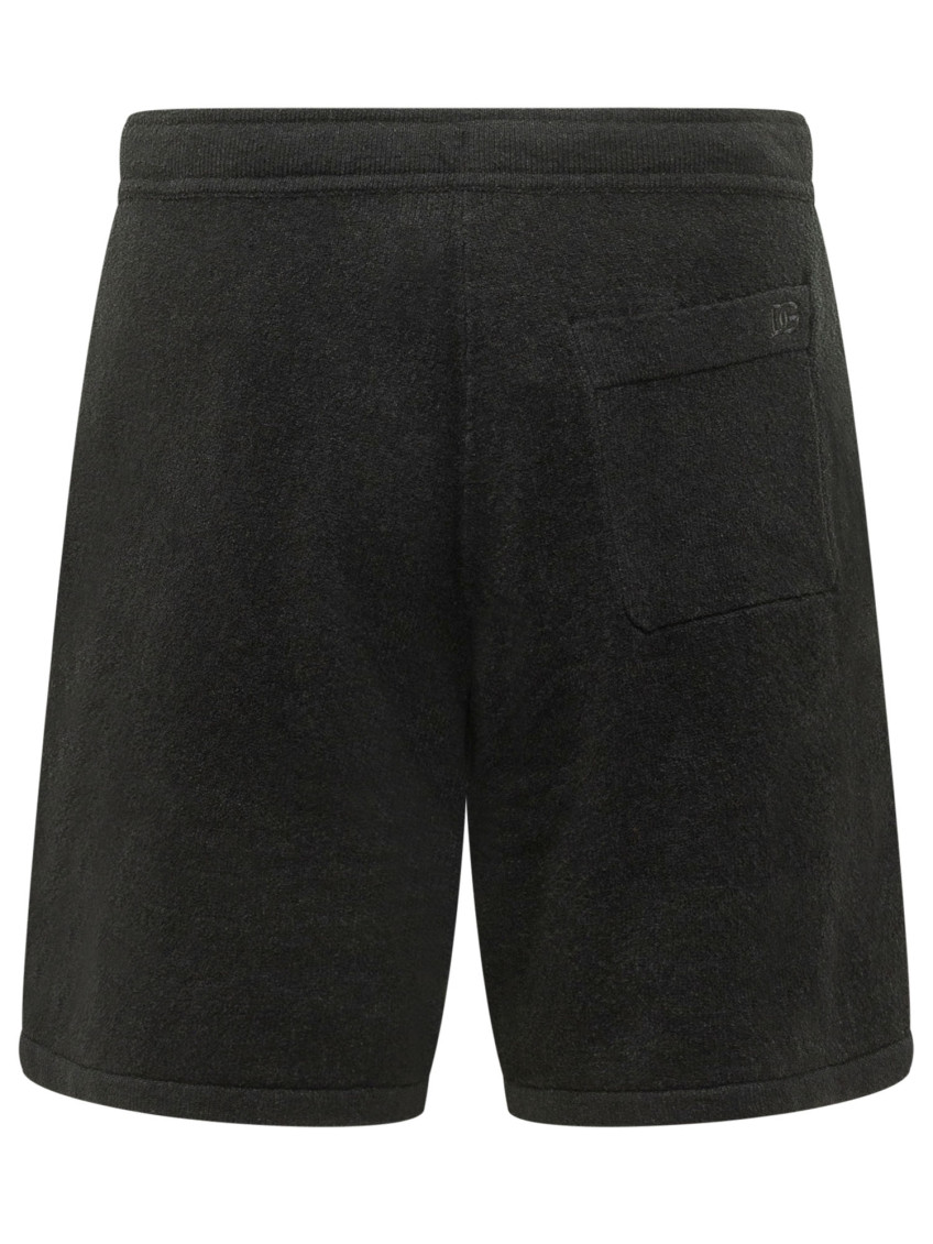 Black Solid Shorts