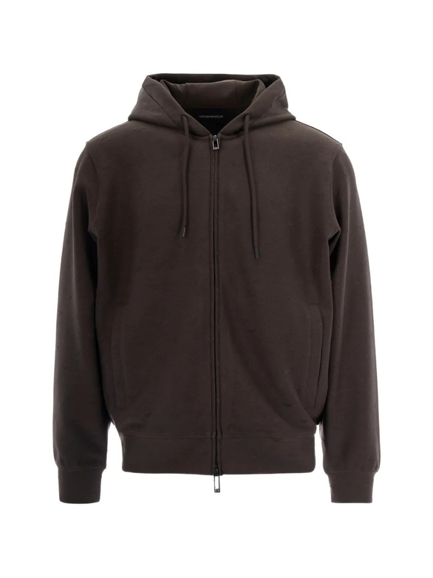 Beige Solid Hoodie