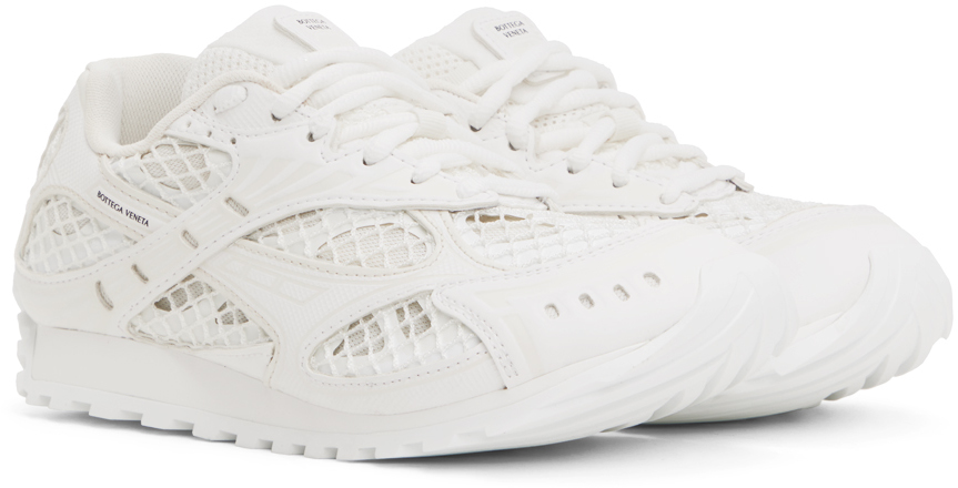 Bottega Veneta White & Off-White Orbit Sneakers