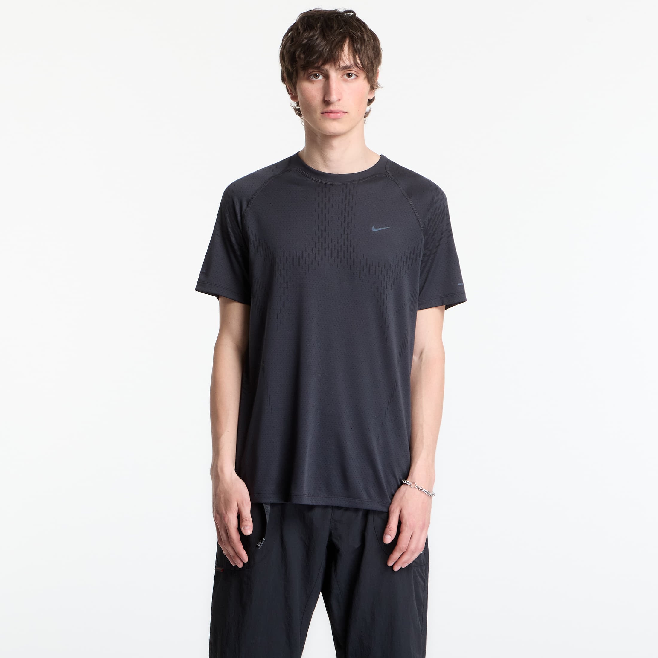 T-shirt Nike Stride Plus Men's Dri-FIT ADV Short-Sleeve Running Top Off Noir/ Black/ Refblk
