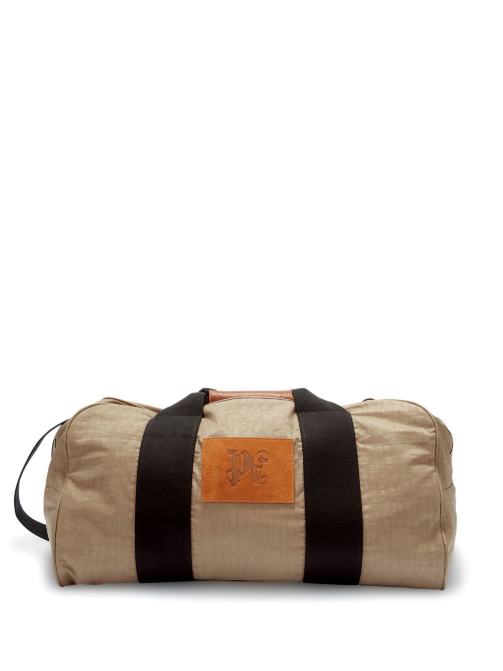 Logo-patch holdall bag - Neutrals