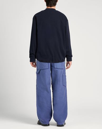 Man Sweatshirt Navy Size M Cotton, Polyester