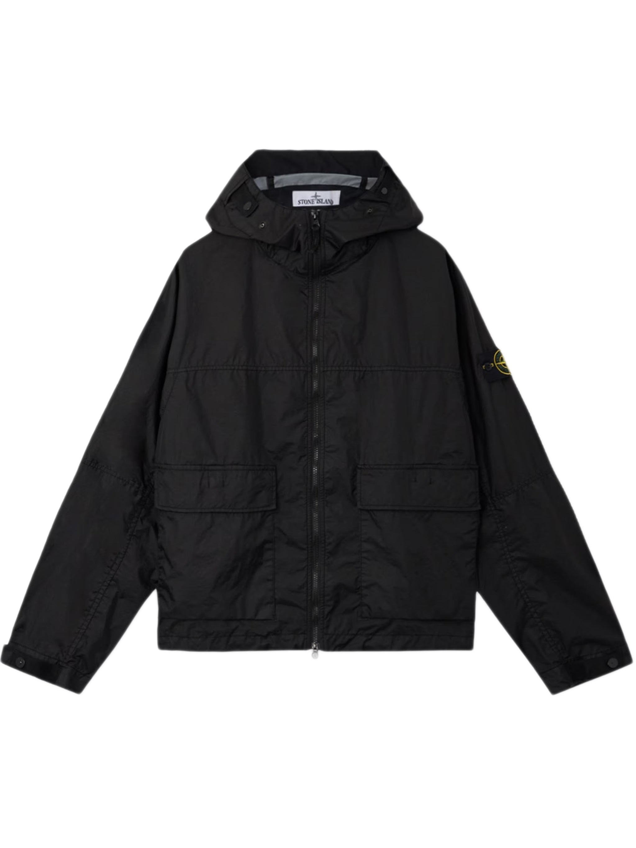 ? Mini? Hooded Utility Jacket with Nylon Tape Drawcord, Two-Way Zip, and Bellows Pockets