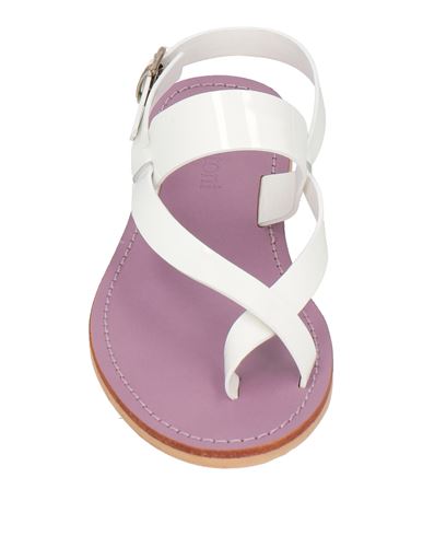 A. testoni Woman Toe strap sandals White