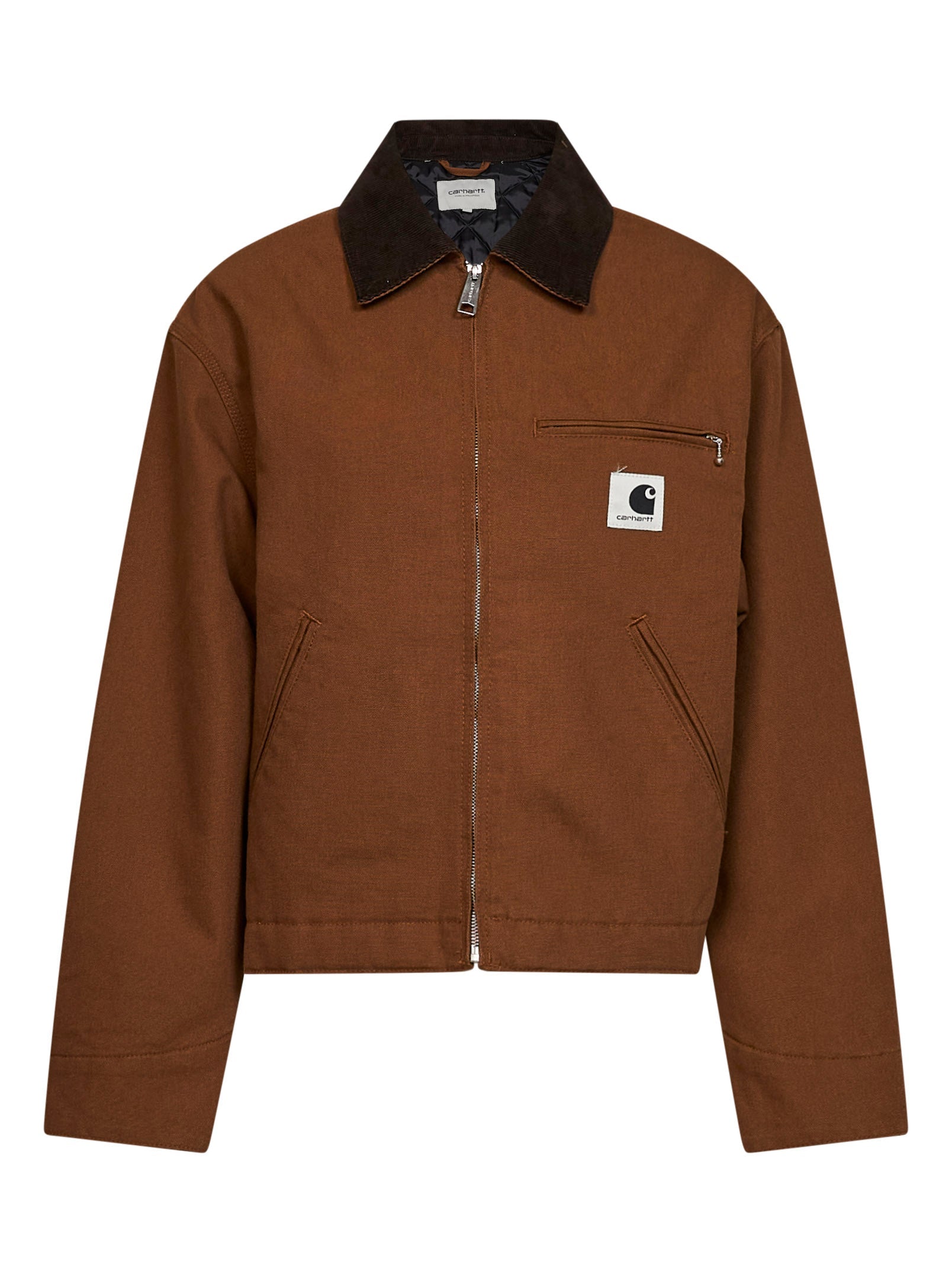 Organic Cotton Bomber Jacket — Brown