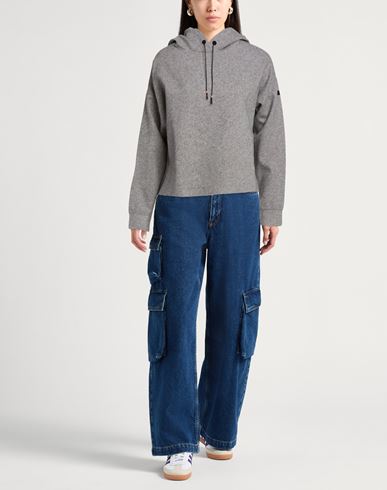 Woman Sweatshirt Grey Size 8 Virgin Wool, Cashmere
