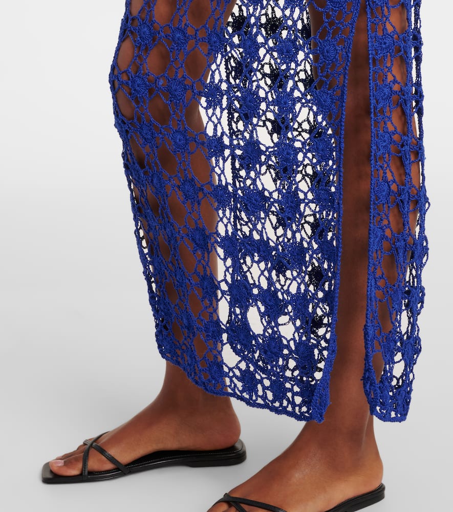 Crochet cotton maxi dress