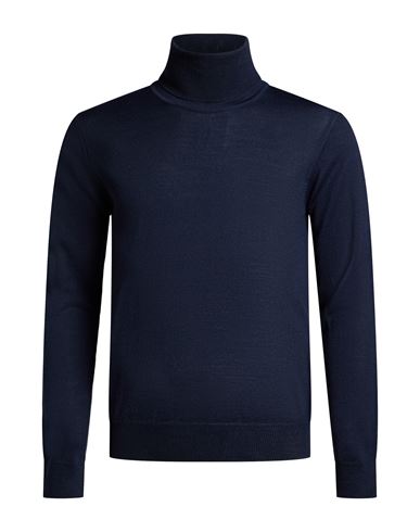 Man Turtleneck Navy Size L Merino Wool, Acrylic
