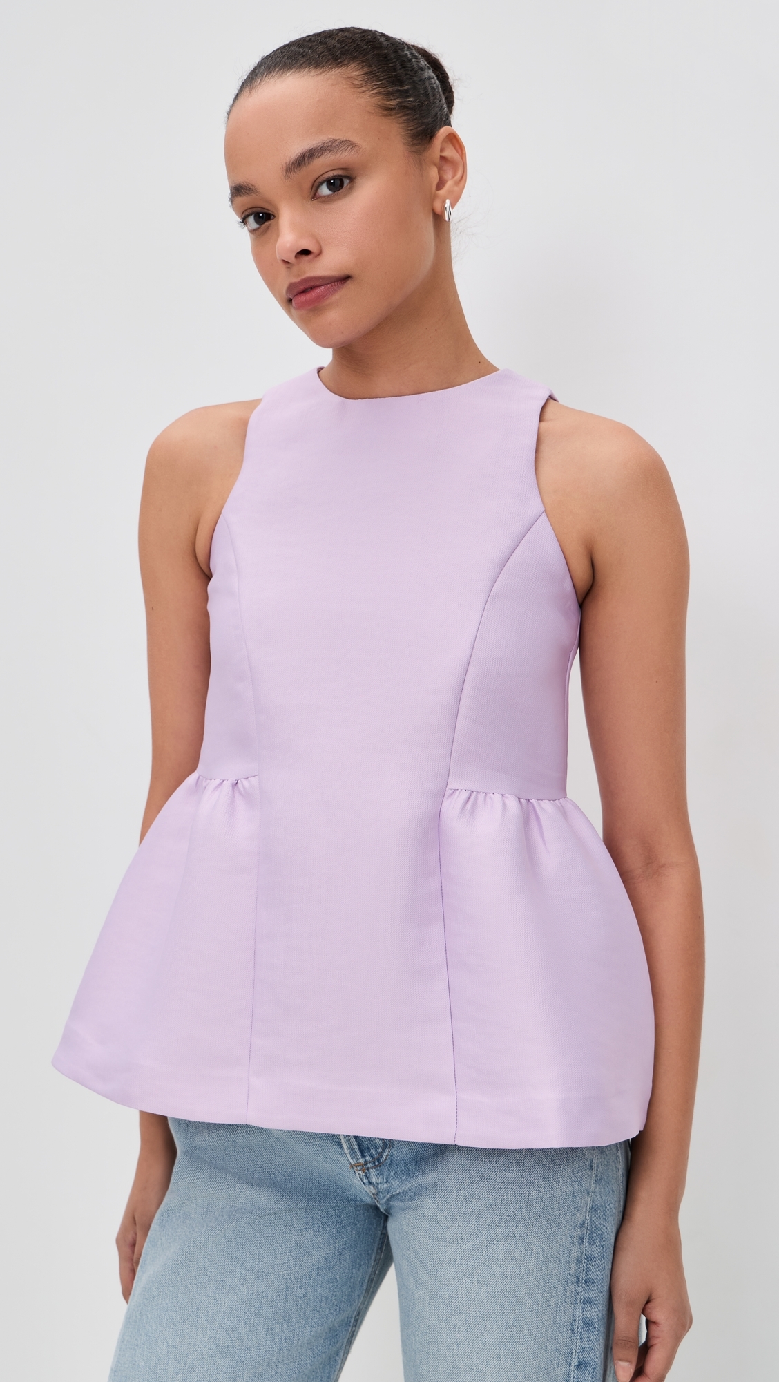 Solstice Satin Top Lavender