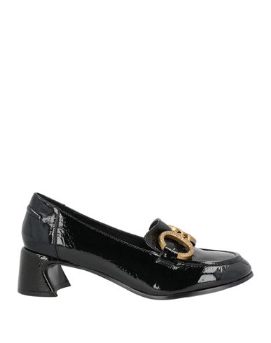 Woman Loafers Black Size 11 Leather