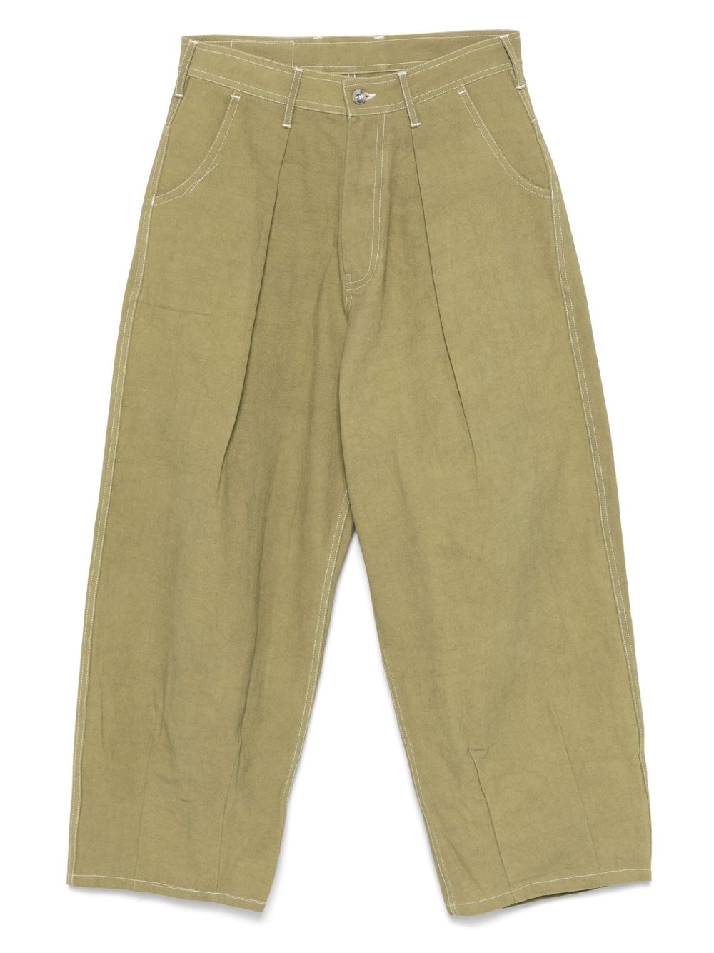Organic-cotton pants - Green