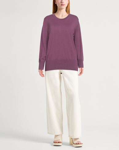 Woman Sweater Mauve Size 8 Merino Wool