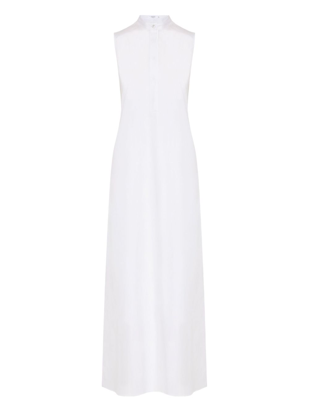 Back-tie sleeveless maxi-dress - White