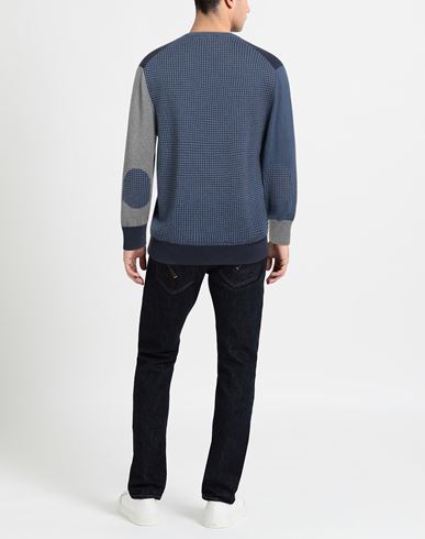 Man Sweater Navy Size 40 Cotton, Cashmere