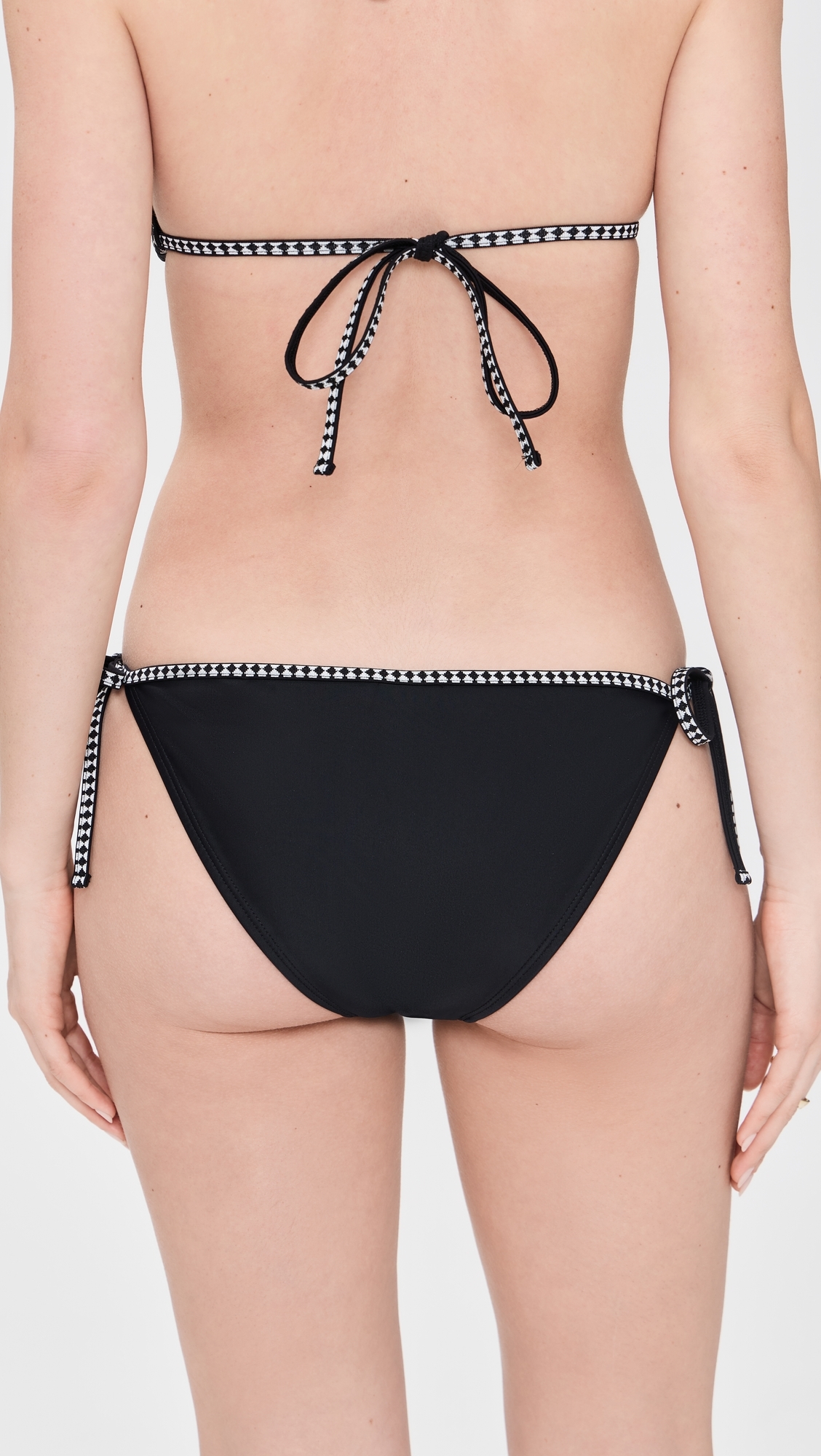 Lemlem Lena String Bikini Bottoms Black 