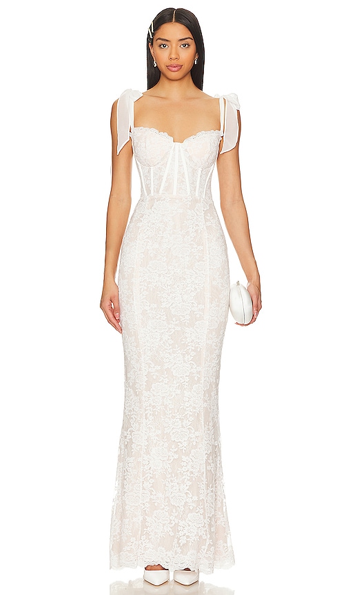 V. Chapman ROBE DE SOIRÉE ROMANZA en White.  12. Also en