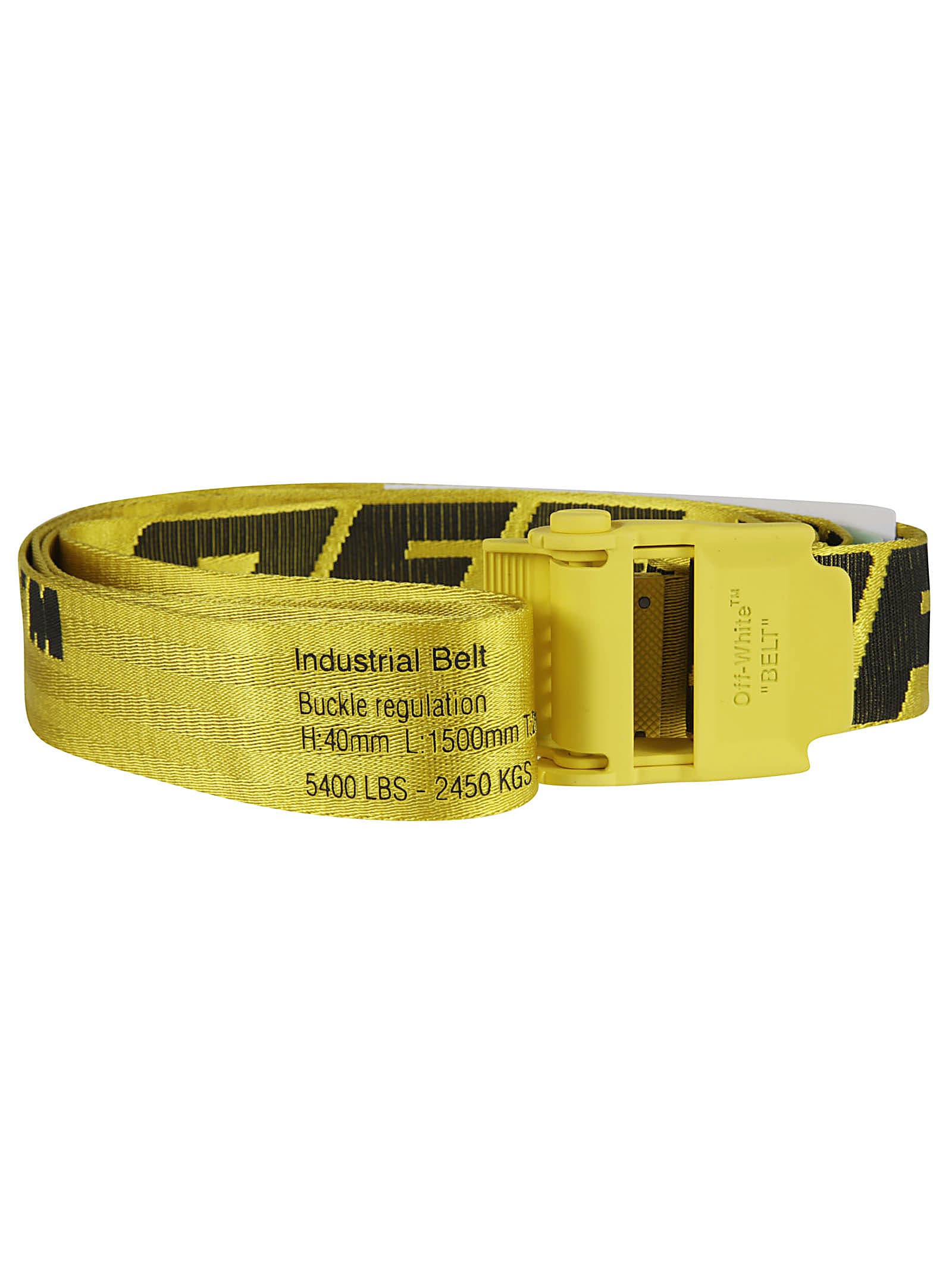 Logo-detail Industrial belt - Yellow