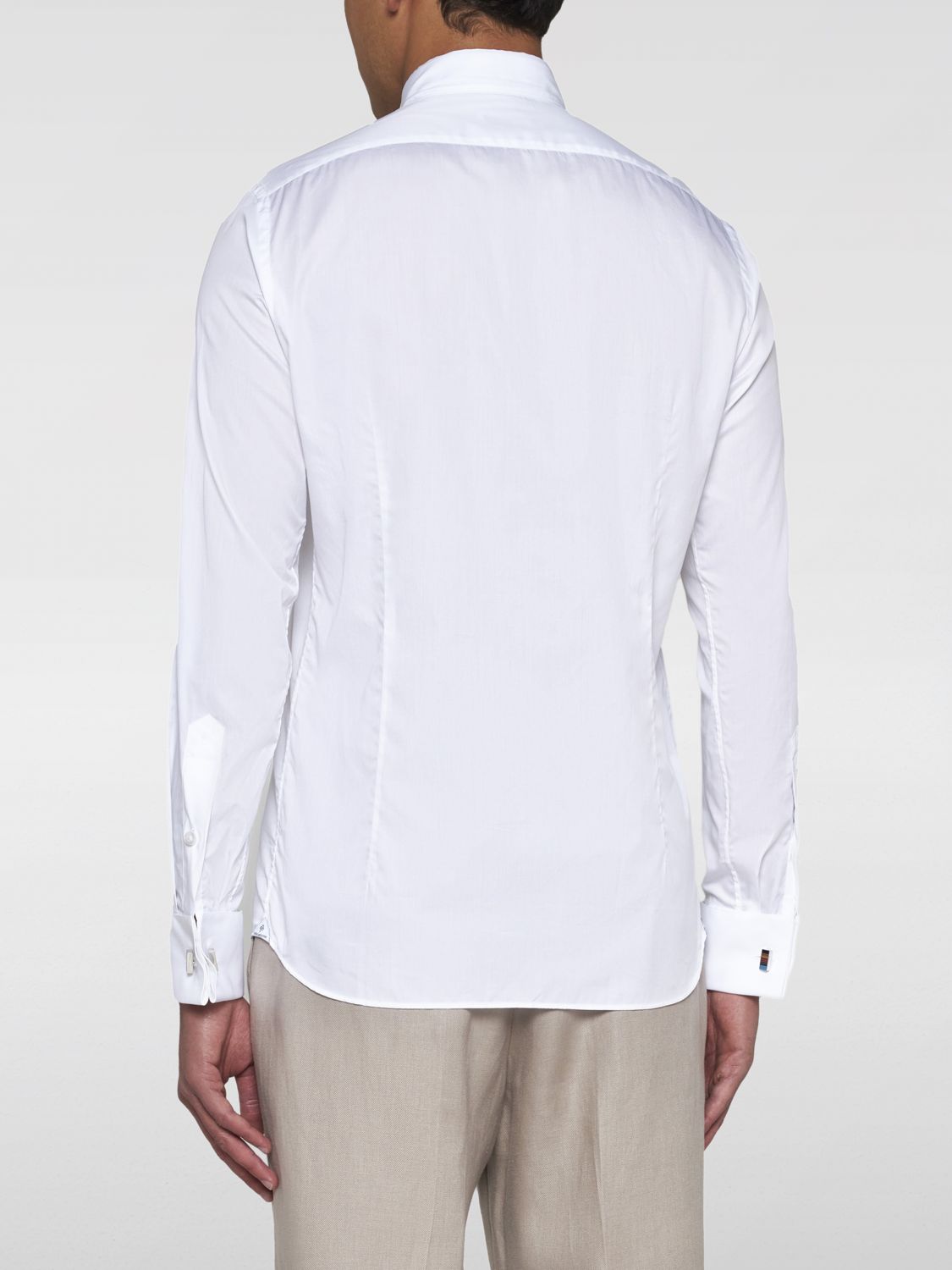 Wingtip-collar cotton shirt - White