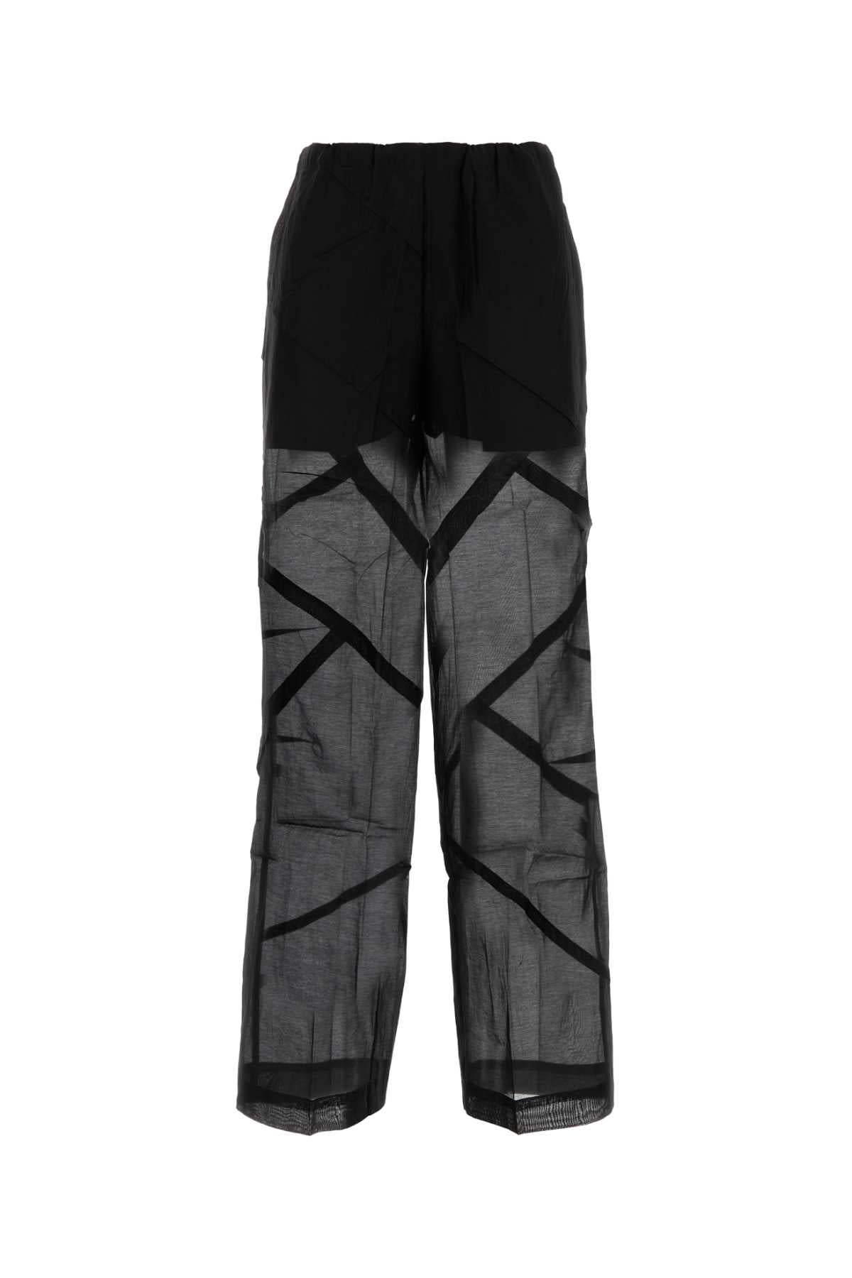 Drawstring Trousers — Black