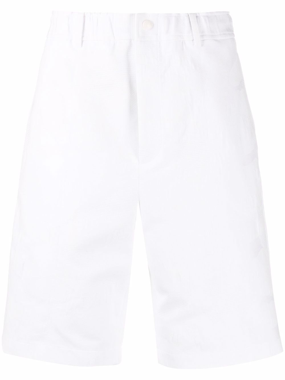 Logo print jacquard shorts - White