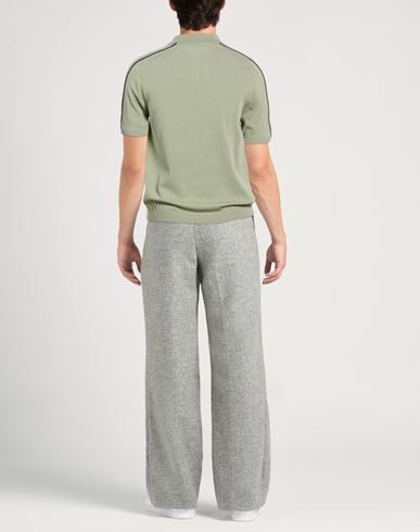 Man Sweater Sage green Size 42 Cotton