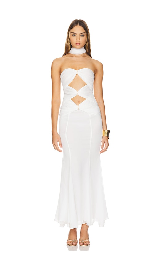 Nana Jacqueline Cassandra Dress in White.  S. Also in