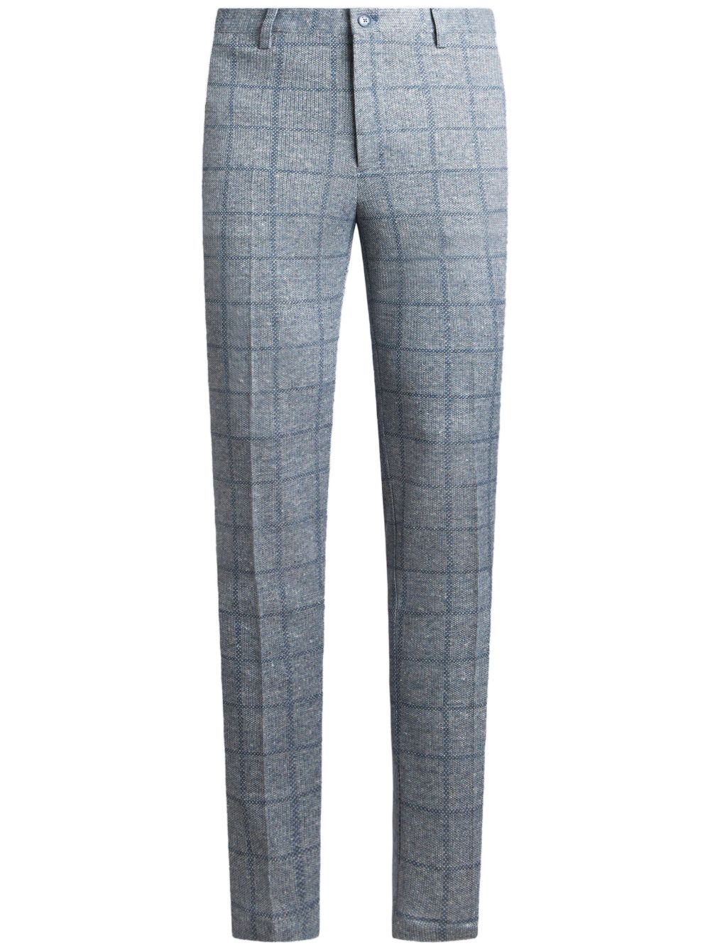 Check-pattern trousers - Grey