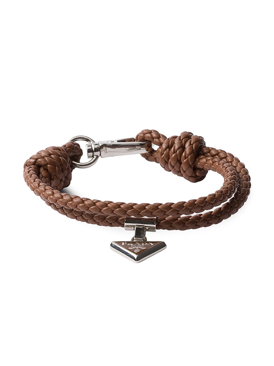 Men's Nappa Leather Bracelet - Brown