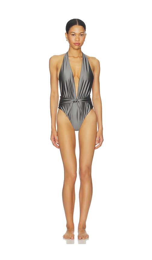 Lovewave The Soraya One Piece in Metallic Silver. - XS also in XXS, S, M