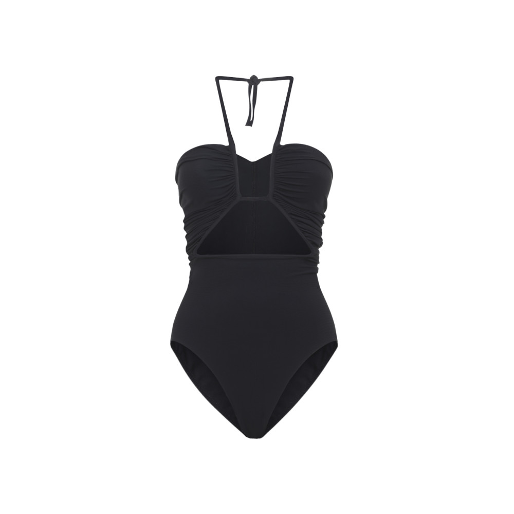 Black Halter-neck Swimsuit