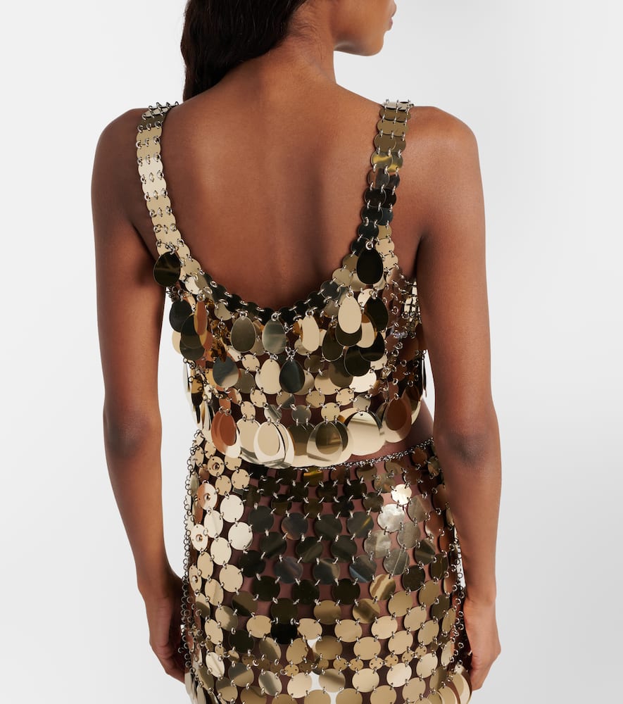 Sequined crop top
