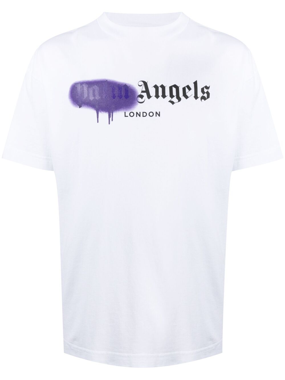 Spray paint-print T-shirt - White