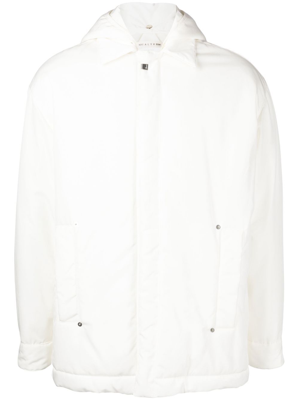 Padded hooded jacket - White