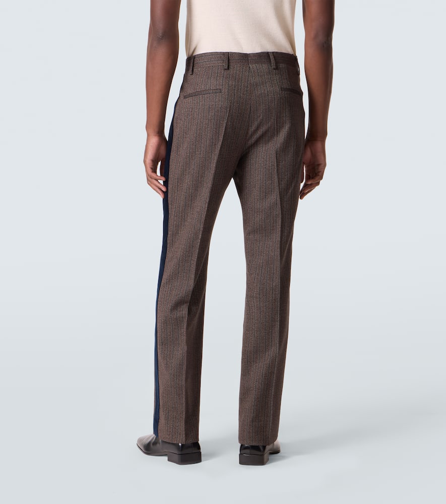 Alto pinstripe wool-blend slim pants