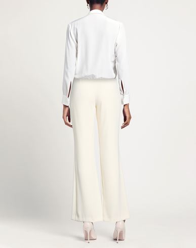 Woman Pants Ivory Size 6 Polyester