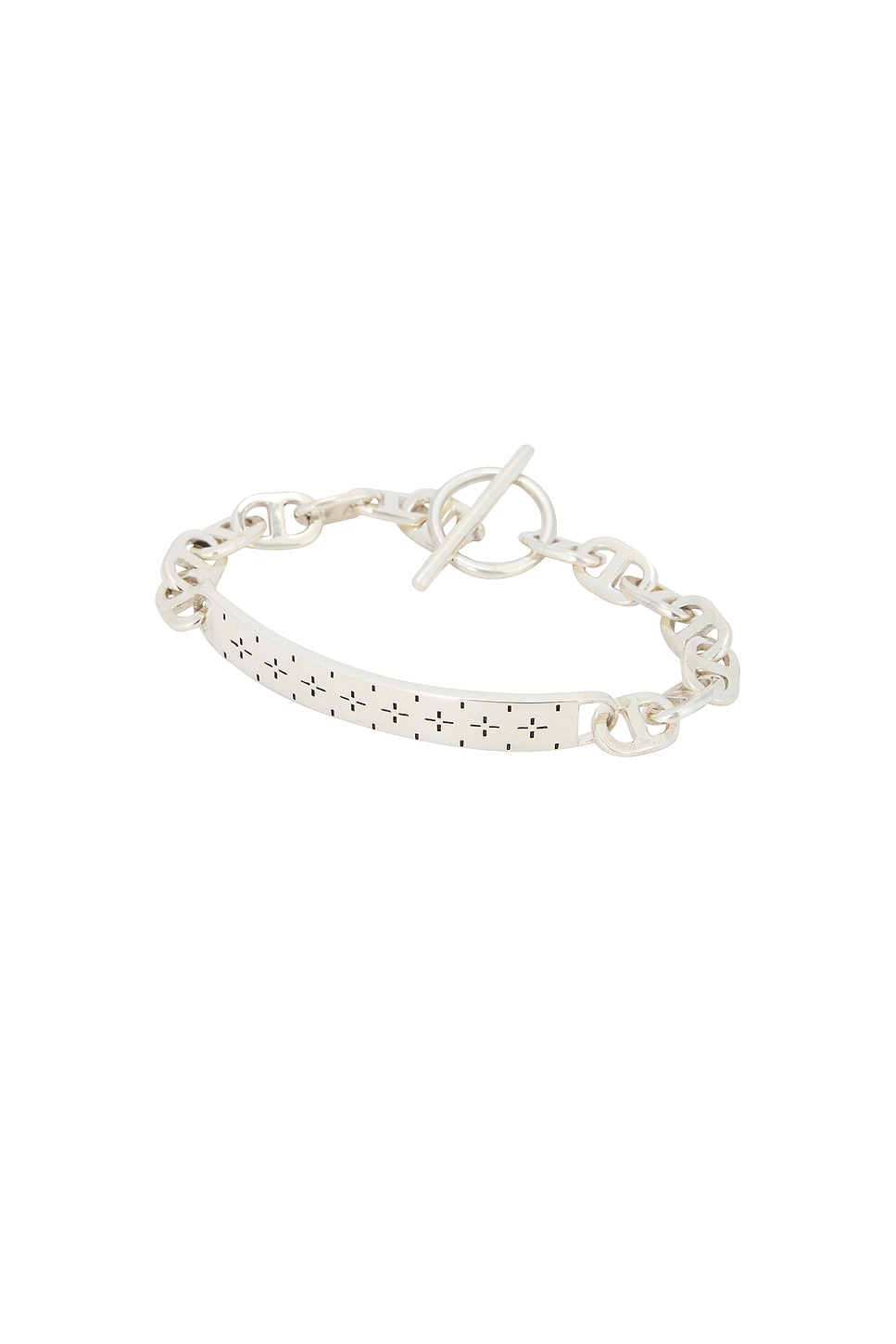 MAPLE Bandana Id Bracelet in Silver 925 - Metallic Silver.  S also in