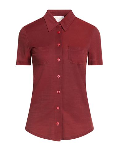 Woman Shirt Brick Size S Rayon, Polyamide
