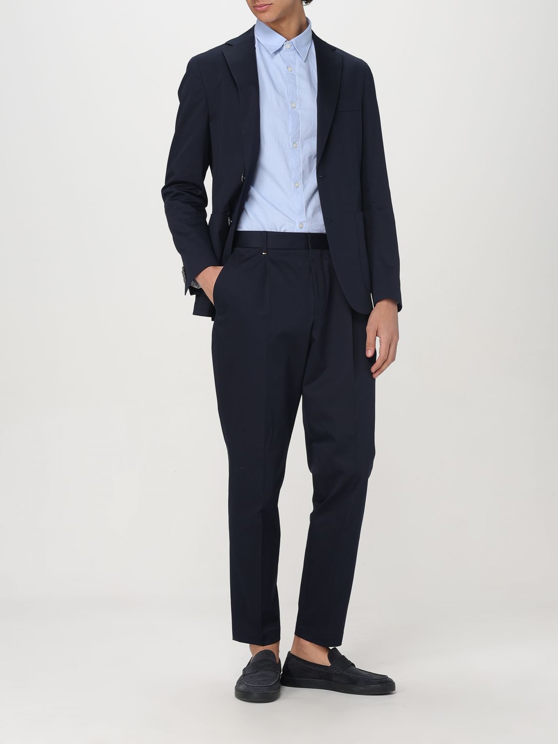 Pants Men color Blue