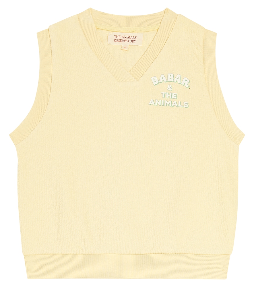 X Babar cotton sweater vest