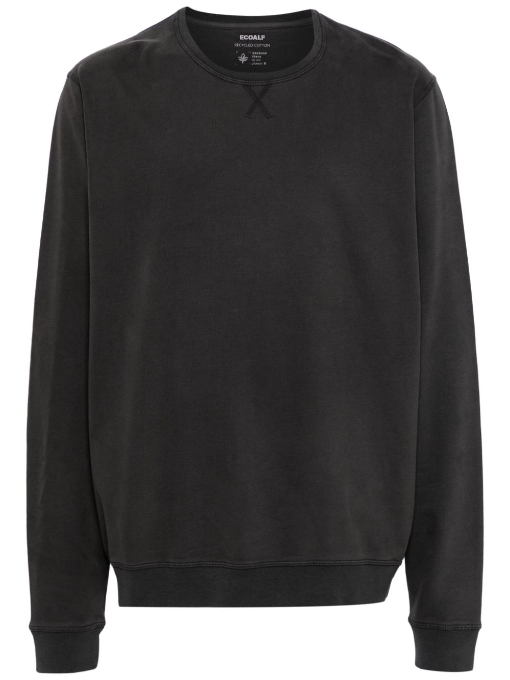 Slogan-print crew-neck sweatshirt - Grey