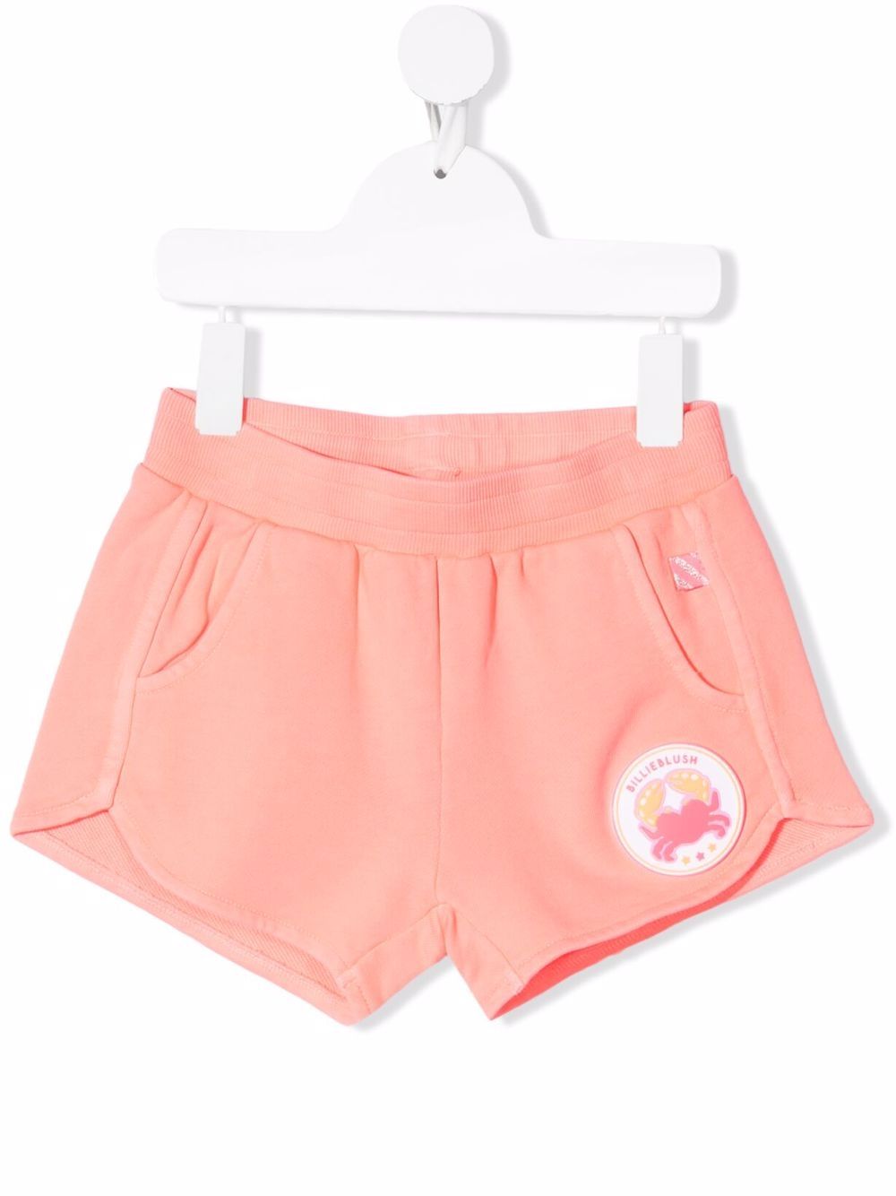 Logo-patch track shorts - Pink
