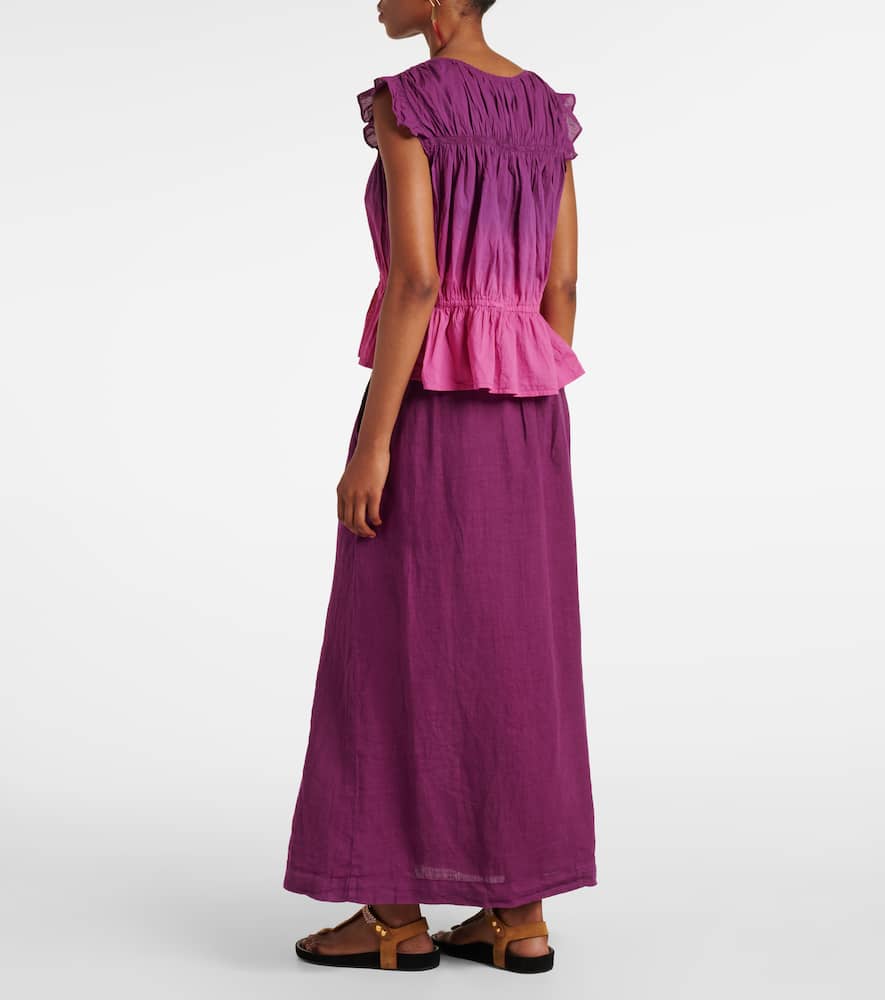 Kaia gathered cotton top