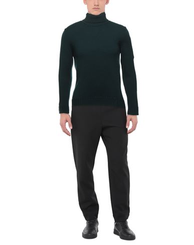 Man Turtleneck Dark green Size 40 Merino Wool