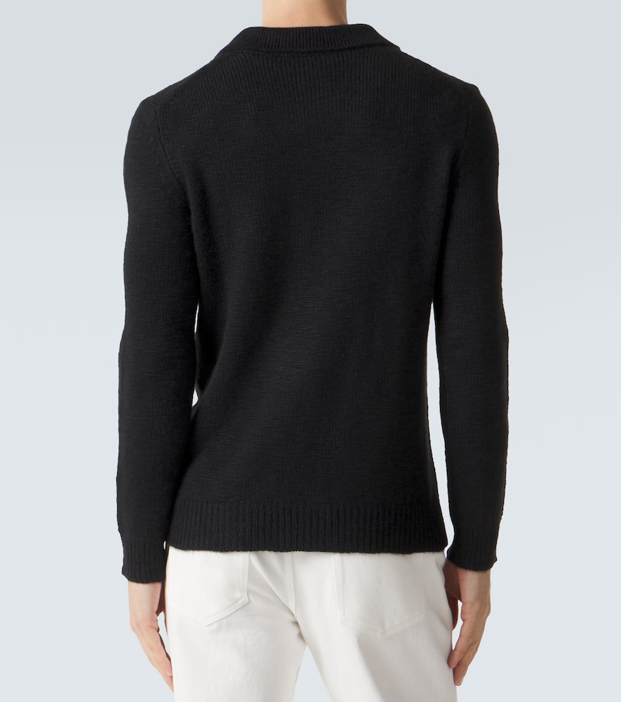 Cashmere polo sweater